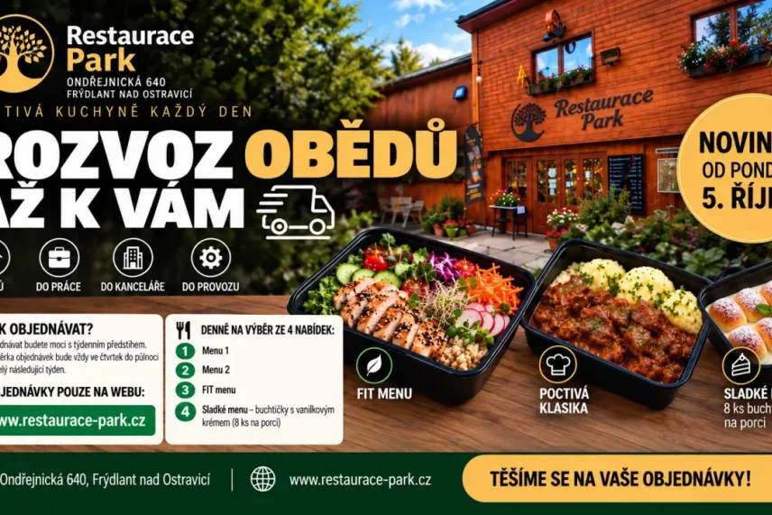 Rozvoz obědů od 5. 10. 2026
